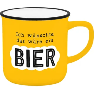 Sheepworld Espressobecher Motiv "Bier" | Mini-Tasse aus Porzellan, 10 cl, Tässchen mit Geschenk-Banderole | Geschenk Freunde, Geburtstag | 74751