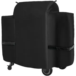 Wasserdichte Grillhaube 600D, vollständige Länge, schwarz, für Outdoor - Schwarz