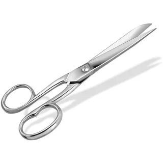 Linkshänder Haushaltsschere Küchenschere Schere aus Rostfreiem Hochwertigem Edelstahl Papierschere Bastelschere Allzweckschere für Arbeiten Rund um den Haushalt (17,7 cm)