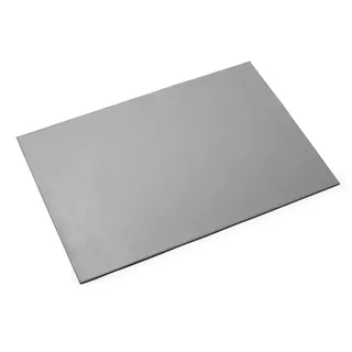 Durable Schreibunterlage aus hochwertigem, soften Leder, 650 x 450 mm, rutschfest, Made in Germany, grau, 730510
