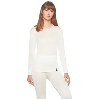 Terramar Damen Thermasilk Pointelle Scoop Baselayer-Oberteil, Natur, XL