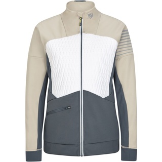 Ziener NORIKA Softshell- / Funktions-Jacke | winddicht, elastisch, PFC frei, silver beige.ombre, 34