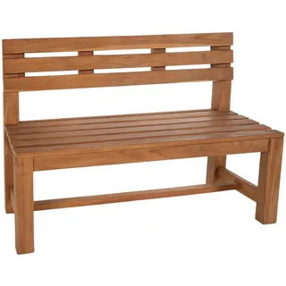CLP Gartenbank 150/50 cm Holz teak , Teakfarben , 150x85x50 cm , Gartenmöbel, Gartenbänke