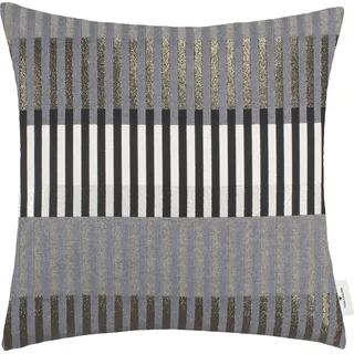 TOM TAILOR HOME Dekokissen »Glamour Stripe«, mit metallischen Effektgarnen, Kissenhülle ohne Füllung, 1 Stück, schwarz-weiß