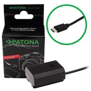 Patona Premium USB-C Input Akku adapter für Sony  NP-FZ100