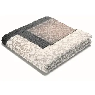 Biederlack Arabesk Kuscheldecke 150 x 200 cm Beige/Grau