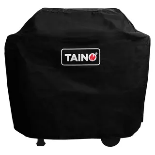 TAINO Basic Abdeckhaube Schwarz Regenschutz Gasgrill Plane Abdeckung Wetterschutz Abdeckplane Oxford Gewebe142x52x94cm (BxTxH) - Schwarz