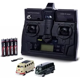 CARSON RC-Auto VW T1 Polizei und Malteser Combo 2,4GHz RTR braun schwarz (500504152)