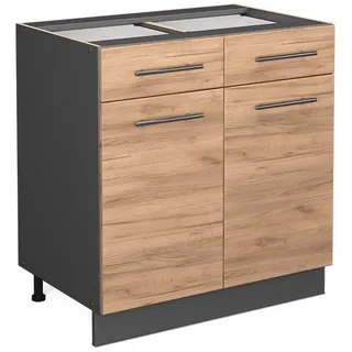 Vicco Schubladenschrank Fame-Line 80 x 82 x 51,6 cm Grau