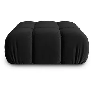 micadoni Pouf, schwarz Textil, 94x39x94 cm, Hergestellt in Europa, Oeko-Tex®, Wohnzimmer, Hocker, Poufs
