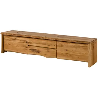 MASSIVMOEBEL24.DE TV-Board Wildeiche 220x45x50 natur geölt PURE OAK #704
