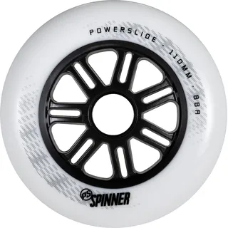 Powerslide Spinner 110/88A Weiß, 3er-Pack - Transparent