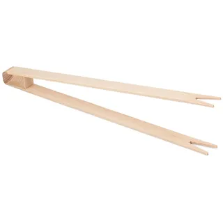 Metrie | KLB26  Buchenholz Grillzange mit 2 Zinken, 26 cm