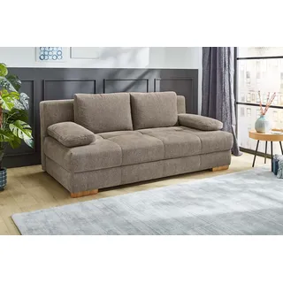 Jockenhöfer Schlafcouch Polyester 2-Sitzer Braun