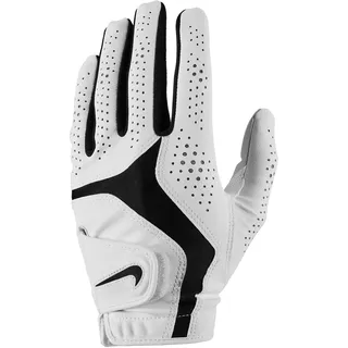 Nike Damen Golfhandschuh Dura Feel X – Strapazierfähiger Golf Glove Left Hand – Optimaler Grip & Komfort – Atmungsaktiver Damen Golfhandschuh, Pearl White/Pearl White/Black, L