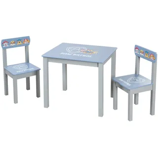 roba Kindersitzgruppe Paw Patrol Holz grau/blau lackiert