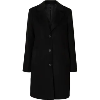 Selected Sasja Mantel Schwarz 40