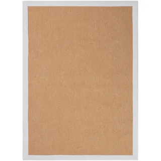 carpetfine Sisal Sisalteppich 60 x 110 cm Weiß