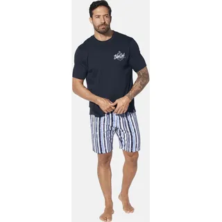 Jan Vanderstorm Schlafanzug »Kurzer Schlafanzug ASKIVAR«, blau