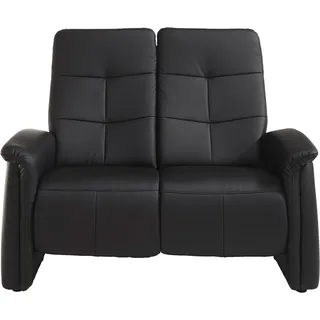 exxpo - sofa fashion Couch Kunstleder 2-Sitzer Schwarz