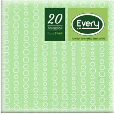 Every E243-D199 Tissue Serviette, Papier, Apfel, 24x0.54 cm 20 Einheiten