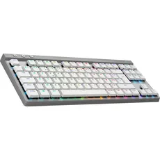 Logitech G515 LIGHTSPEED TKL White (FR) (FR, Kabellos), Tastatur, Weiss