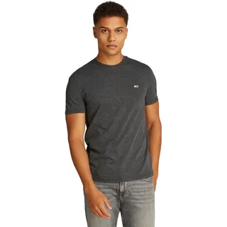 Tommy Hilfiger Tommy Jeans für Herren. DM0DM20363 Marmoriertes extra schmal geschnittenes T-Shirt schwarz (3XL), Lässig, Baumwolle, Kurzarm