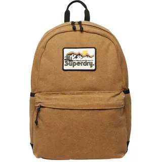 Superdry Workwear Canvas Montana Rucksack - Denim Co Tobacco Brown - One Size