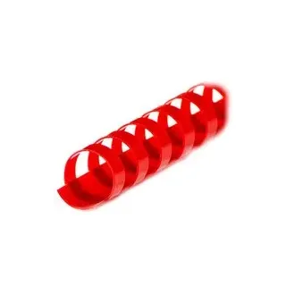 LMG Kunststoffbinderücken rot für 145 Blatt, 100 St.