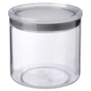 TATAY Vorratsdosen mit Deckel 1 L | Transparente Vorratsdose | Silikondichtung-Deckel | Stapelbar | BPA-freier Kunststoff | Spülmaschinengeeignet | 12,5 x 12,5 x 12,5 cm, Grau