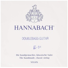 Hannabach Klassikgitarren-Saiten für Kontrabass-Gitarre E1 versilbert umsponnen Mensur 750mm 8411MT