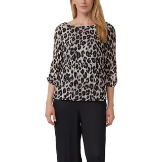 s.Oliver Plissierte Bluse mit All-Over-Print