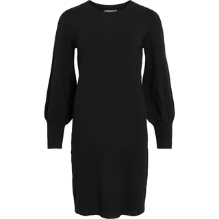 Vila Strickkleid »VIKERRY O-NECK KNIT DRESS - NOOS«, schwarz