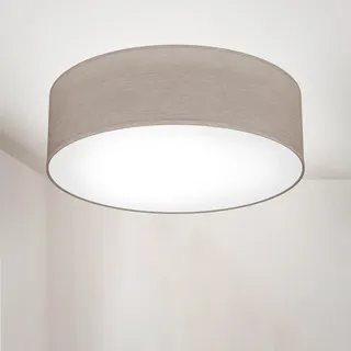 B.K.Licht LED Deckenleuchte 1 E27 rund grau