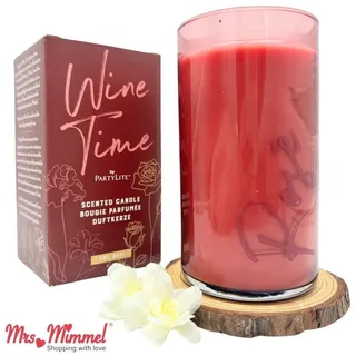 Partylite WINE TIME Duftwachsglas Duftkerze Wein Düfte Wohnraumparfum Weinzeit