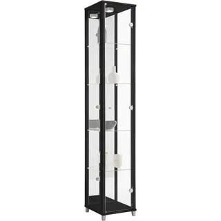 fif Möbel Standvitrine OPTIMA 1x Glastür 0 x 0 x 0 cm Schwarz