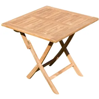 ALEOS. Teak Klapptisch 80 x 80 x 77 cm Aves
