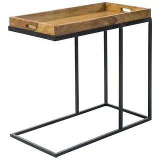Mid.you Beistelltisch , Sheeshamfarben , Holz , Sheesham , massiv , rechteckig , eckig , 70x65x34 cm , Holzmöbel, Holztische, Wohnzimmertische Holz, Beistelltische Holz