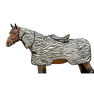 HKM Fliegenausreitdecke Zebra 135 cm Schwarz/Weiß