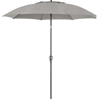 Dehner Sonnenschirm Paros, Ø 250 cm, Höhe 250 cm, Aluminium/Polyester, beige