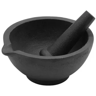 KING HOFF Gusseisen Mörser mit Stößel Ø 13 cm 6,5 cm