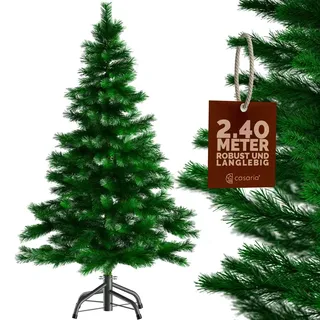 Künstlicher Weihnachtsbaum 240cm PVC realistische Optik mit Metallständer