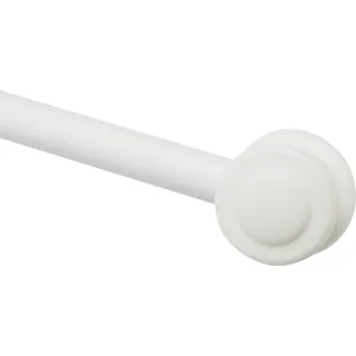 GARDINIA Scheibenstange Vitragestange 1-läufig Ø 12 mm 120 cm Weiß