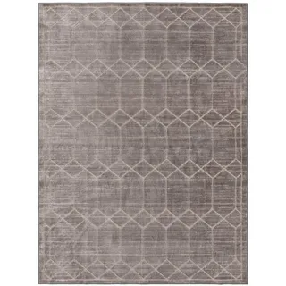 benuta Teppich Grau 66x110 cm - Moderner Kurzflor-Teppich für Wohnzimmer