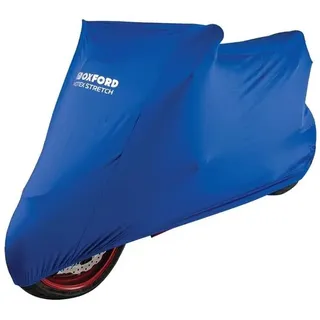 Oxford PROTEX Premium Stretch-Passform Innenraum Motorrad Abdeckung - Blau, Large