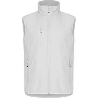 Klassische Softshell-Weste, wasserabweisend WP 3000 und atmungsaktiv MVP 1000 - Weiß