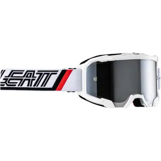 Leatt Velocity 4.5 Iriz White, Silver 50% - Weiß/Schwarz/Rot Silber-Verspiegelt