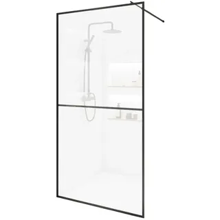 Home Deluxe Duschabtrennung BAKI Schwarz 2 Raster - 100x 200 cm