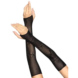 LEG AVENUE Stitched Up fishnet armwarmers, Einheitsgröße