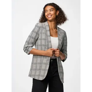 Pieces Blusenblazer PCBOSELLA 3/4 PRINTED BLAZER NOOS mit 3/4 Ärmel schwarz M (38)